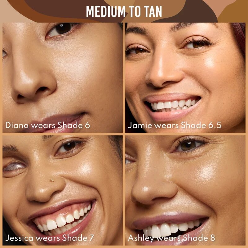 Danessa Myricks Beauty Yummy Skin Serum Skin Tint vlažilni tekoči puder z gladilnim učinkom odtenek 6.5 - Medium With Cool Undertones 45 ml
