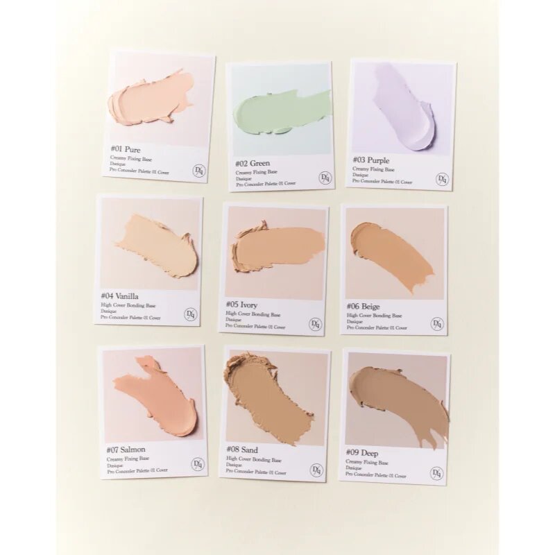 Dasique Pro Concealer Palette paleta korektorjev za kožo z nepravilnostmi odtenek 01 Cover 8 g