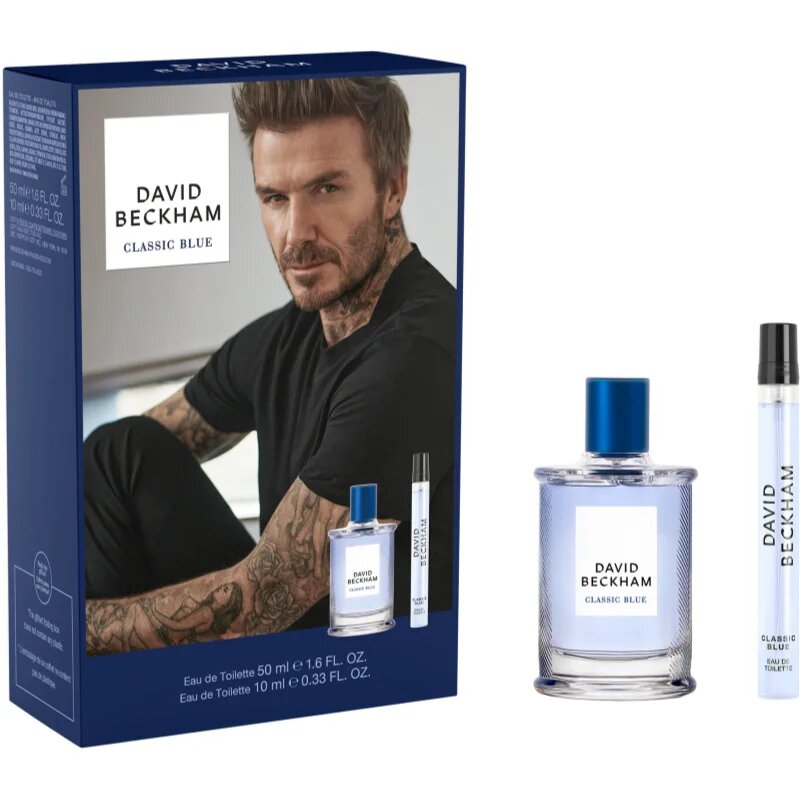 David Beckham Classic Blue darilni set za moške