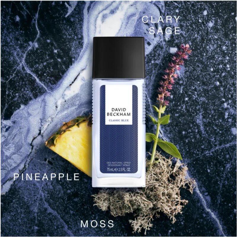 David Beckham Classic Blue deodorant v razpršilu za moške 75 ml