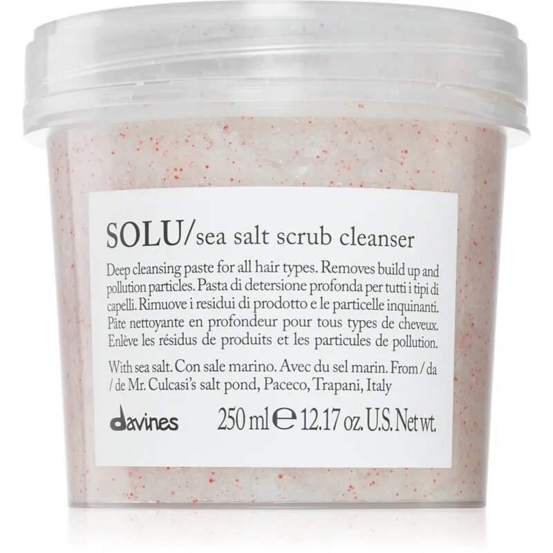 Davines Essential Haircare SOLU Sea Salt Scrub Cleanser čistilni piling za vse tipe las 250 ml