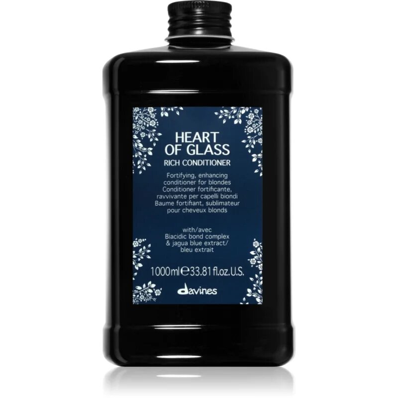 Davines Heart of Glass Rich Conditioner krepilni balzam za blond lase 1000 ml