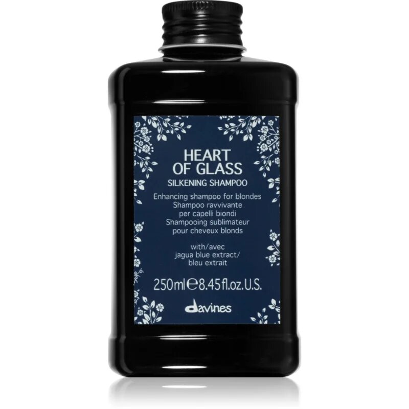 Davines Heart of Glass Silkening Shampoo nežni čistilni šampon za blond lase 250 ml