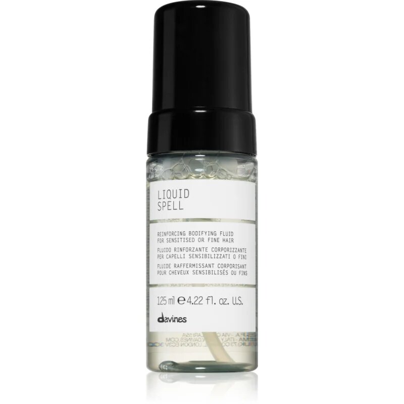Davines Liquid Spell Reinforcing Bodifying Fluid kura brez spiranja za tanke lase 125 ml