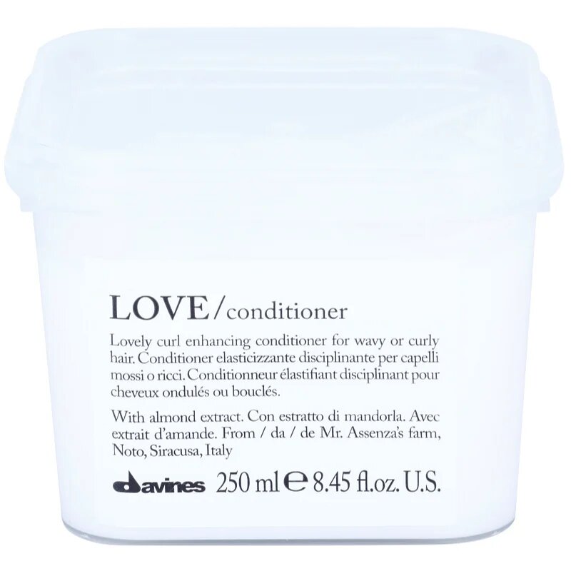 Davines Love Almond balzam za valovite lase 250 ml