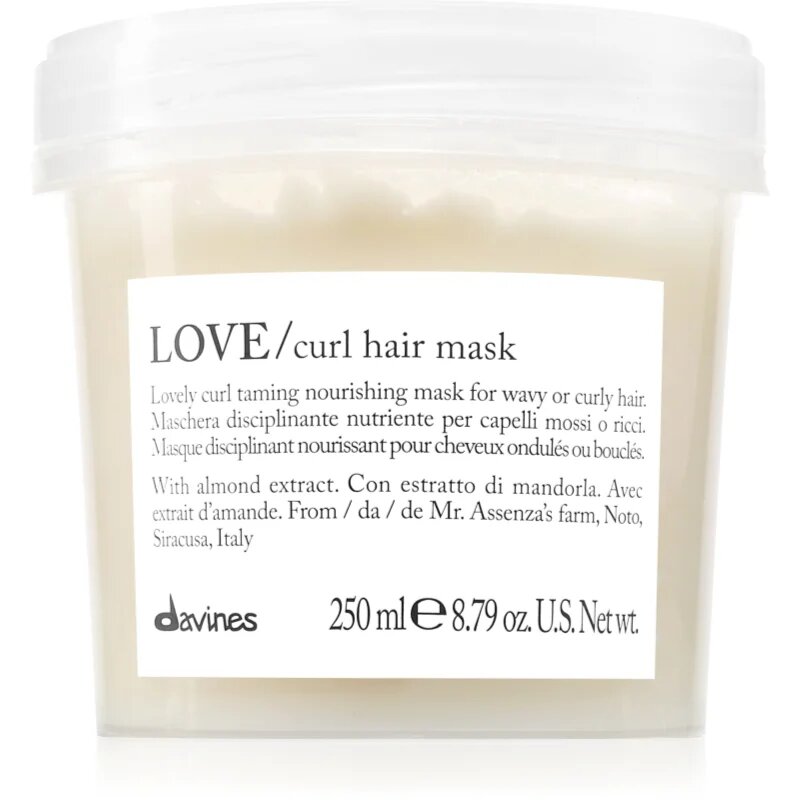 Davines Love Curl Hair Mask intenzivna hranilna maska za skodrane lase 250 ml