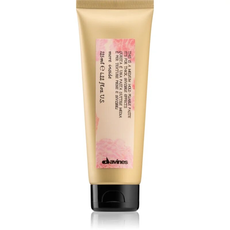Davines More Inside Medium Hold Pliable Paste stiling pasta za naravno fiksacijo 125 ml