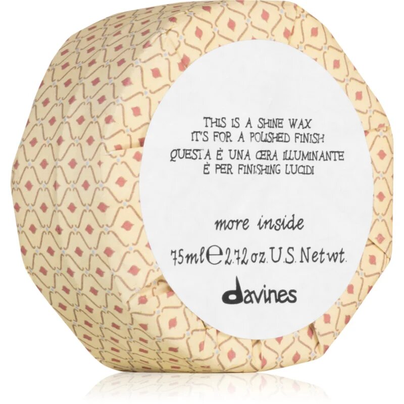 Davines More Inside Shine Wax vosek za lase za sijaj in mehkobo las 75 ml