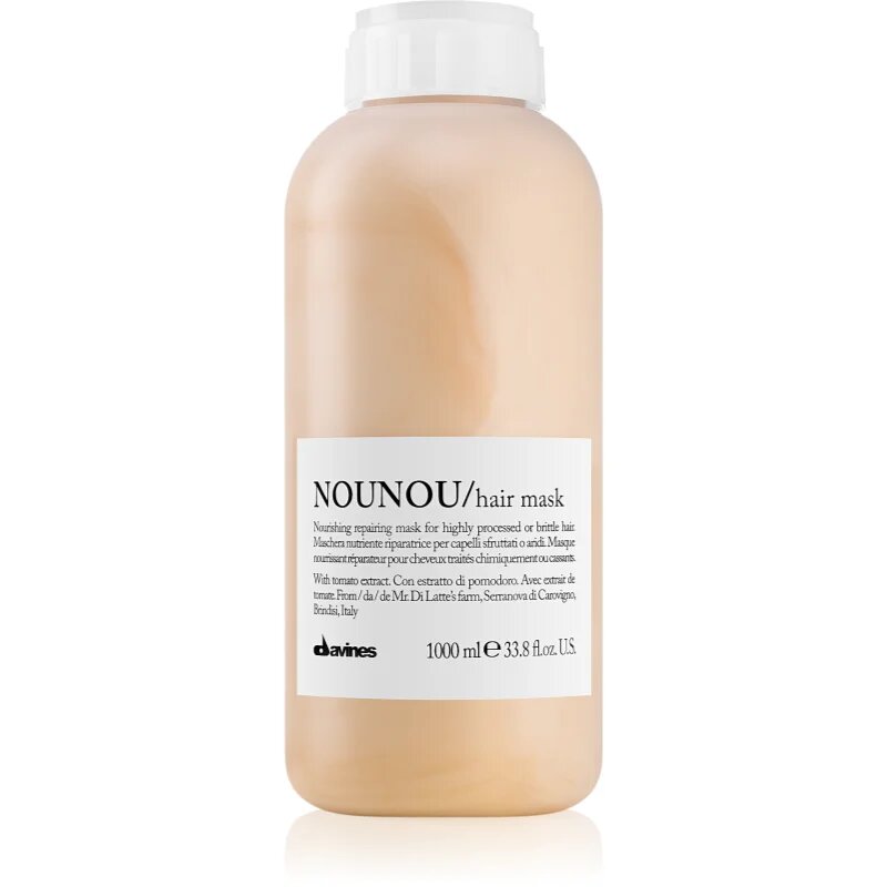 Davines NouNou hranilna maska za poškodovane in kemično obdelane lase 1000 ml