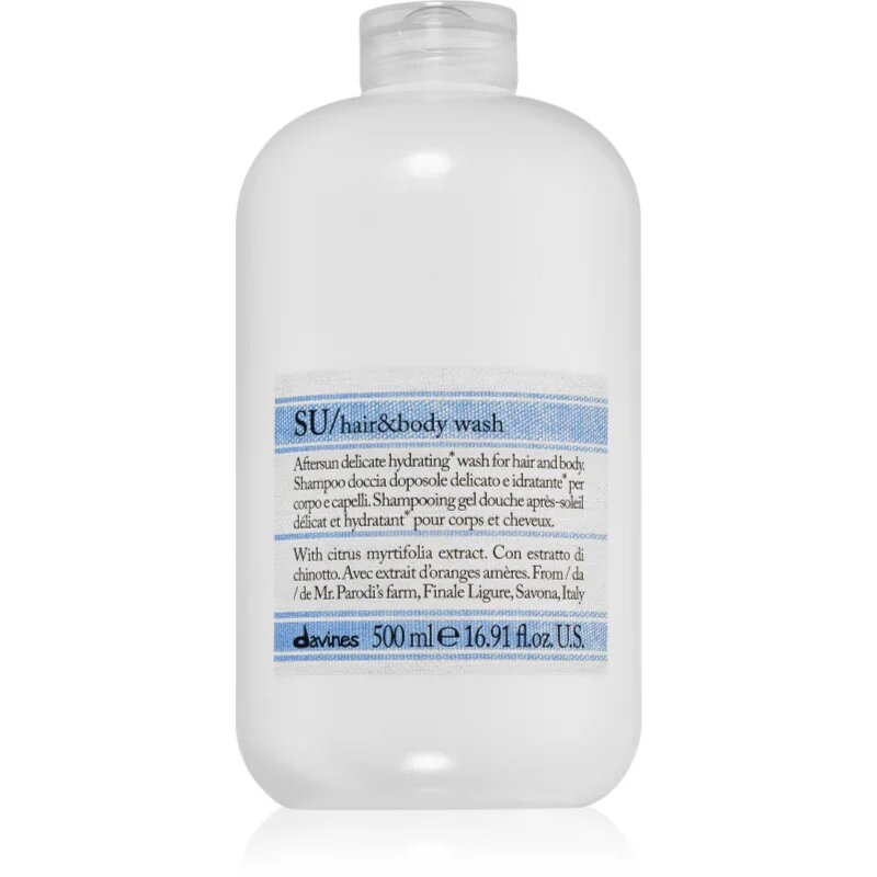 Davines SU Hair&Body Wash gel za prhanje in šampon 2v1 500 ml