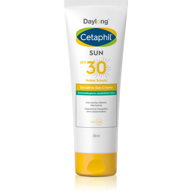Daylong Cetaphil SUN Sensitive Gel-Creme lahka zaščitna gel krema za občutljivo kožo SPF 30 200 ml