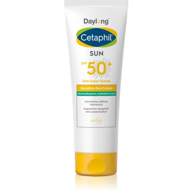 Daylong Cetaphil SUN Sensitive Gel-Creme lahka zaščitna gel krema za občutljivo kožo SPF 50+ 100 ml