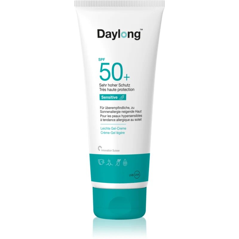 Daylong Cetaphil SUN Sensitive Gel-Creme lahka zaščitna gel krema za občutljivo kožo SPF 50+ 200 ml