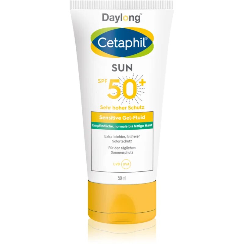 Daylong Cetaphil SUN Sensitive lahki zaščitni fluid za občutljivo kožo SPF 50+ 50 ml