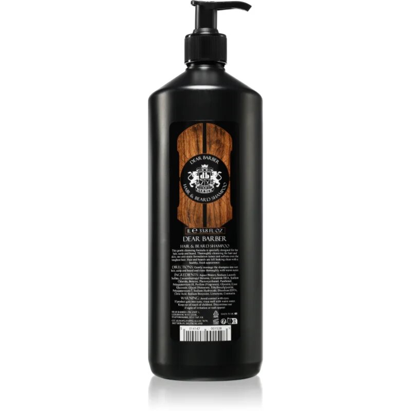 Dear Barber Shampoo šampon za lase in brado 1000 ml