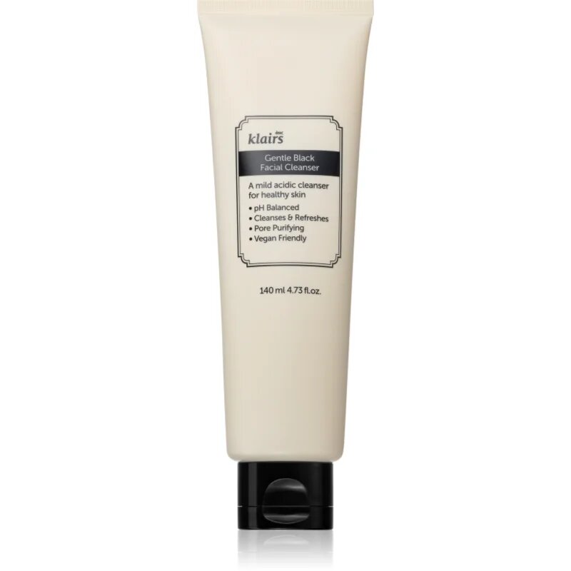 Dear Klairs Gentle Black Facial Cleanser nežni čistilni gel za občutljivo kožo 140 ml
