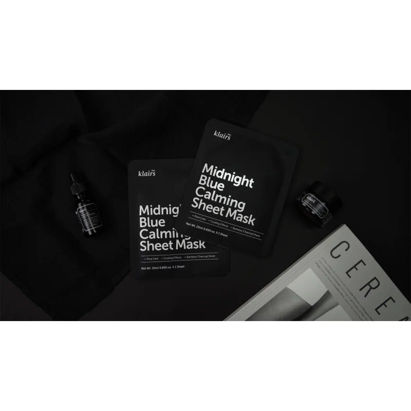 Dear Klairs Midnight Blue Calming Sheet Mask pomirjevalna tekstilna maska 25 ml