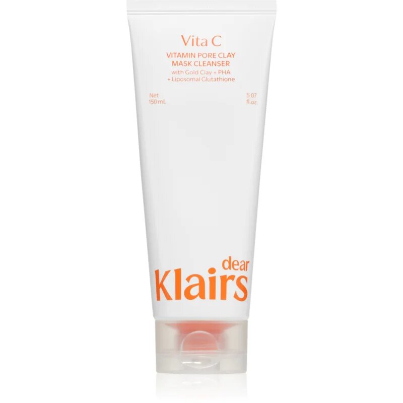 Dear Klairs Vitamin Pore Clay Mask Cleanser vlažilna čistilna pena za osvetlitev kože 150 ml