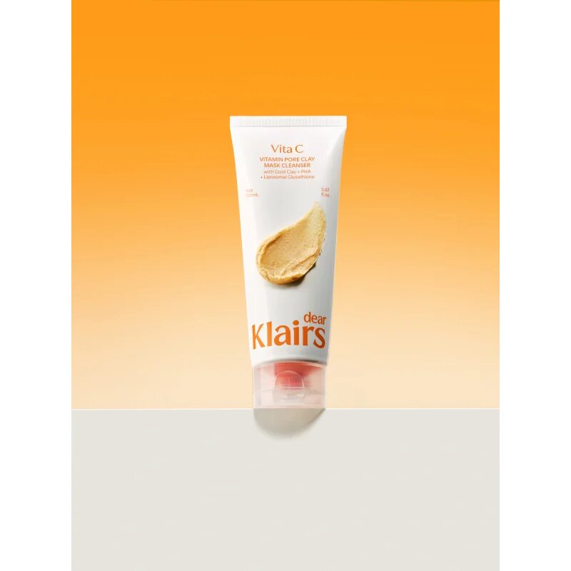 Dear Klairs Vitamin Pore Clay Mask Cleanser vlažilna čistilna pena za osvetlitev kože 150 ml