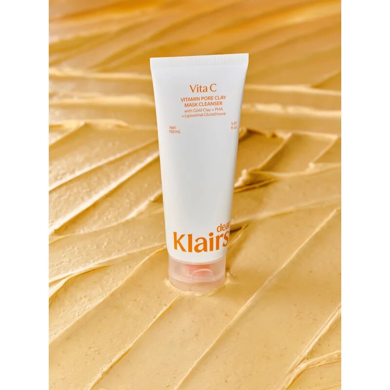 Dear Klairs Vitamin Pore Clay Mask Cleanser vlažilna čistilna pena za osvetlitev kože 150 ml