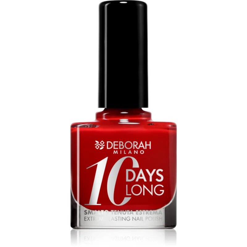 Deborah Milano 10 Days Long hitro sušeči lak za nohte odtenek 161 Dark Red 11 ml