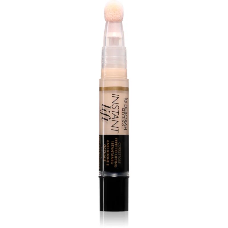 Deborah Milano Instant Lift tekoči korektor z aplikatorjem z gobico odtenek 2 Beige 4.2 g