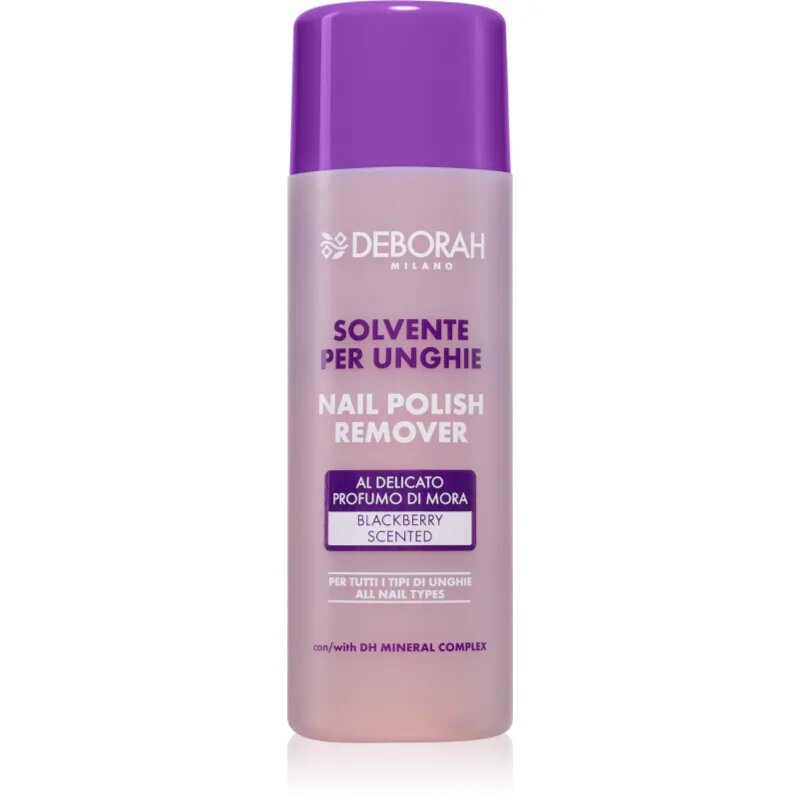 Deborah Milano Nail Polish Remover odstranjevalec laka za nohte s vůní ostružin 120 ml