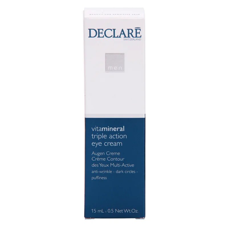 Declaré Men Vita Mineral krema za predel okoli oči proti gubam zabuhlosti in temnim kolobarjem 15 ml