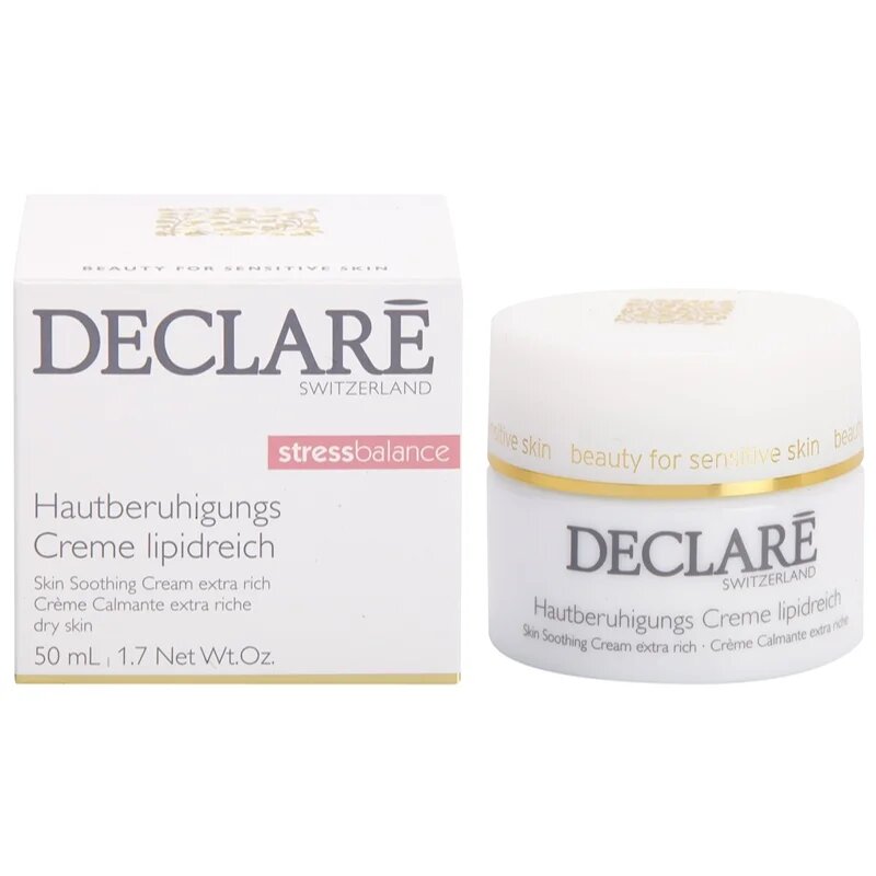 Declaré Stress Balance pomirjajoča in hranilna krema za suho in razdraženo kožo 50 ml