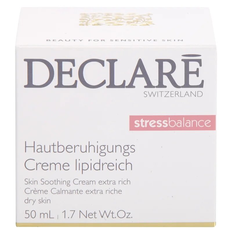 Declaré Stress Balance pomirjajoča in hranilna krema za suho in razdraženo kožo 50 ml