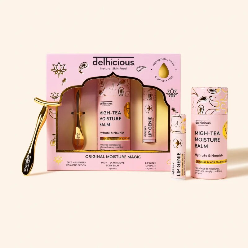 delhicious MOISTURE MAGIC darilni set za telo in obraz