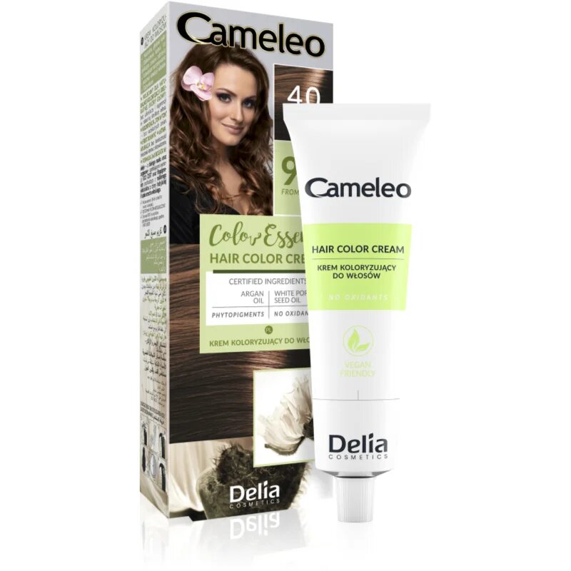 Delia Cosmetics Cameleo Color Essence barva za lase v tubici odtenek 4.0 Brown 75 g