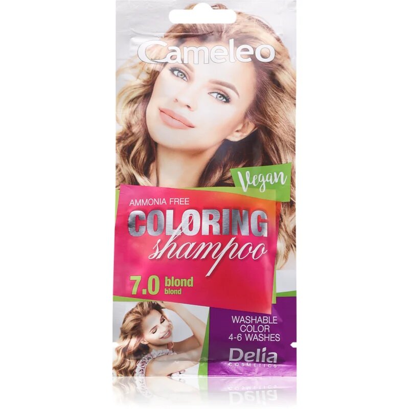 Delia Cosmetics Cameleo Coloring Shampoo šampon za toniranje za lase odtenek 7.0 Blond 40 ml