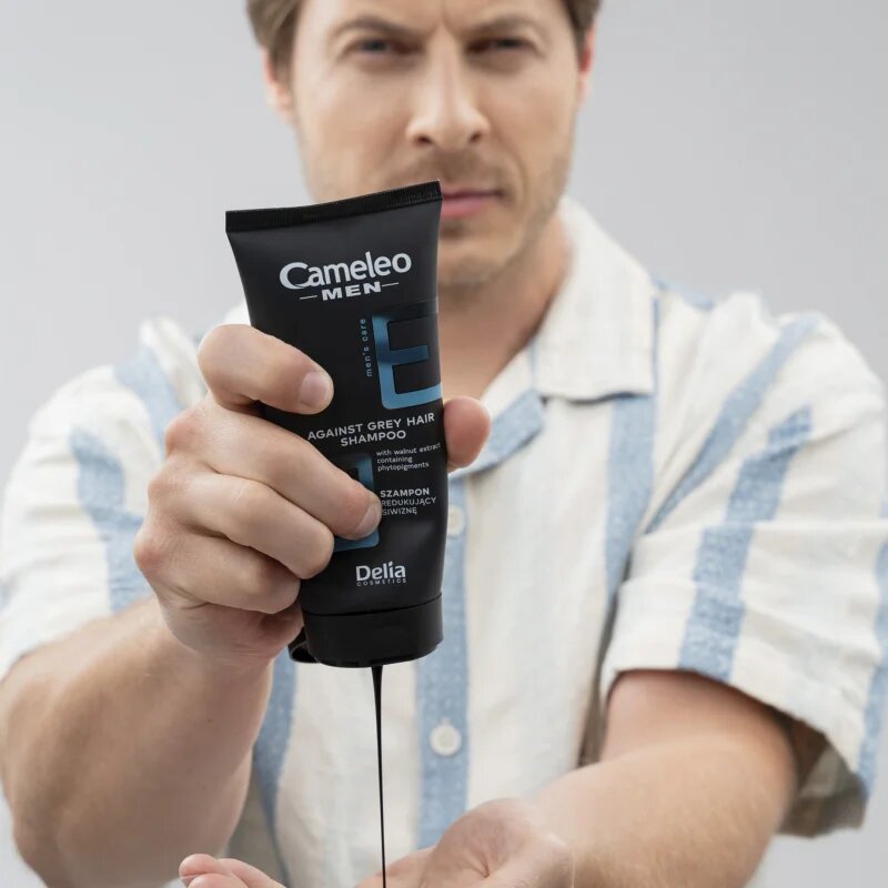 Delia Cosmetics Cameleo Men šampon proti sivenju temnih las 150 ml