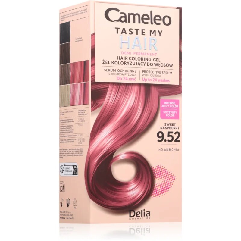 Delia Cosmetics Cameleo Taste My Hair poltrajna barva za lase odtenek 9.52 Sweet Raspberry 1 kos