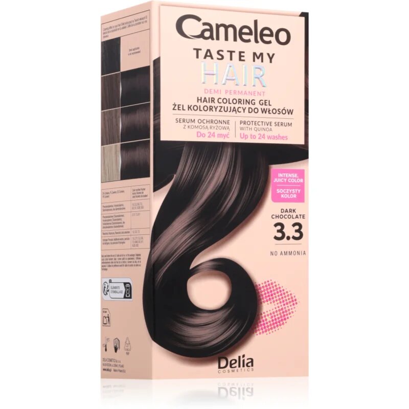 Delia Cosmetics Cameleo Taste My Hair začasna barva za lase odtenek 3.3 Dark Chocolate 1 kos