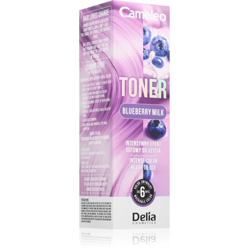 Delia Cosmetics Cameleo Toner barvni toner za lase odtenek Blueberry Milk 75 ml