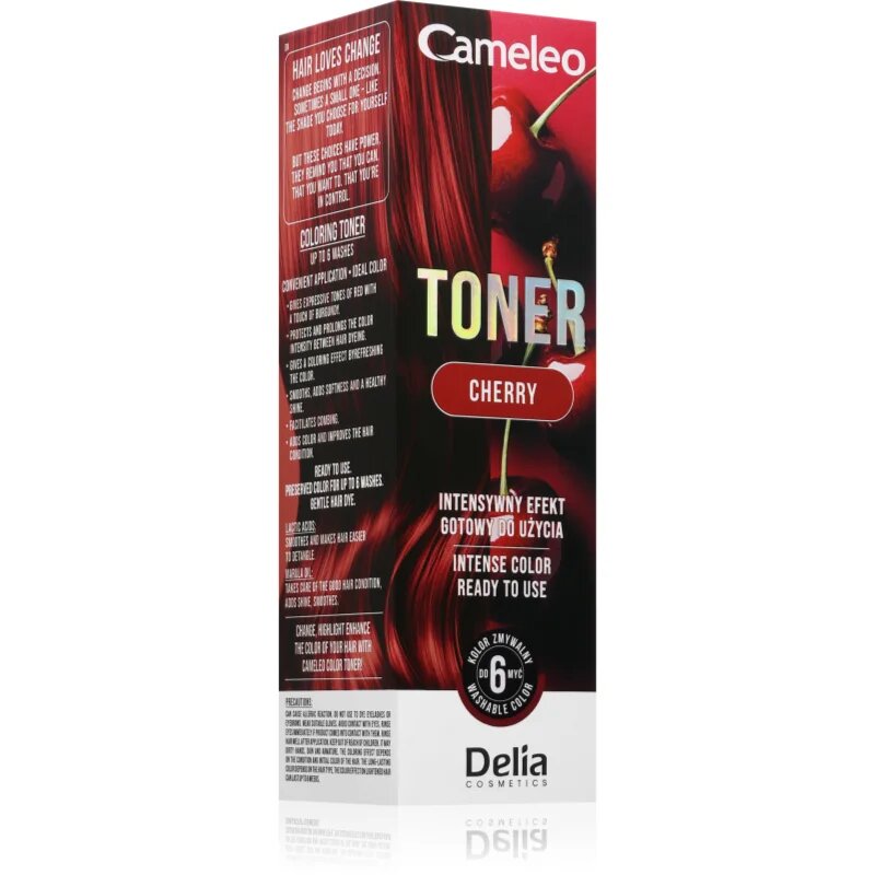 Delia Cosmetics Cameleo Toner barvni toner za lase odtenek Cherry 75 ml
