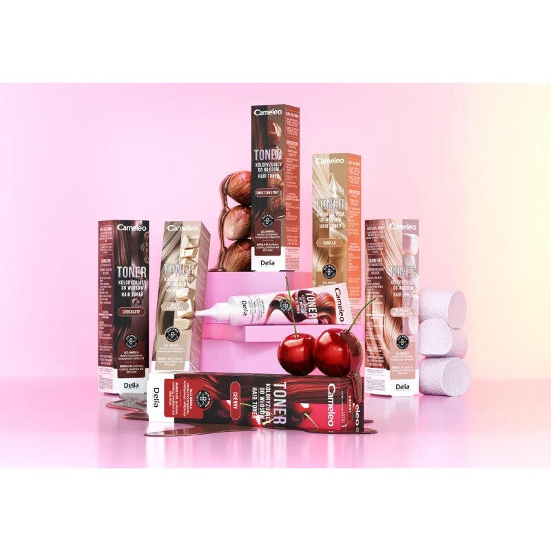 Delia Cosmetics Cameleo Toner barvni toner za lase odtenek Cherry 75 ml