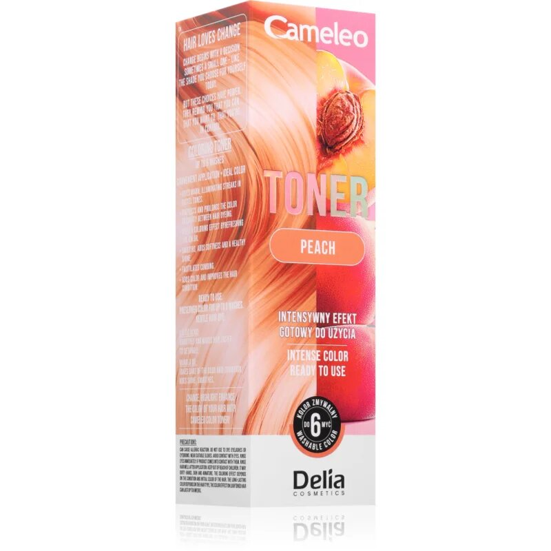 Delia Cosmetics Cameleo Toner barvni toner za lase odtenek Peach 75 ml