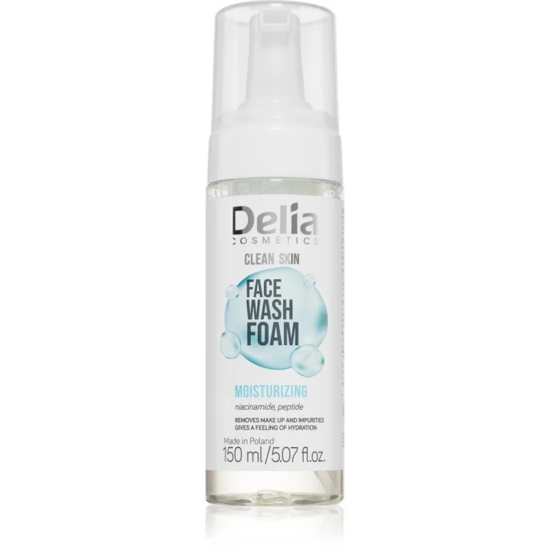 Delia Cosmetics Clean Skin čistilna pena za obraz z vlažilnim učinkom 150 ml