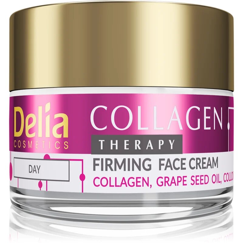 Delia Cosmetics Collagen Therapy vlažilna dnevna krema za učvrstitev kože s kolagenom 50 ml