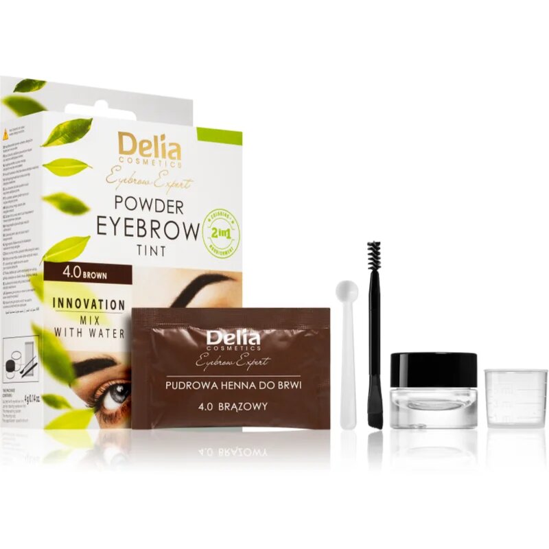 Delia Cosmetics Eyebrow Expert tonirana barva za obrvi odtenek 4.0 Brown 4 g