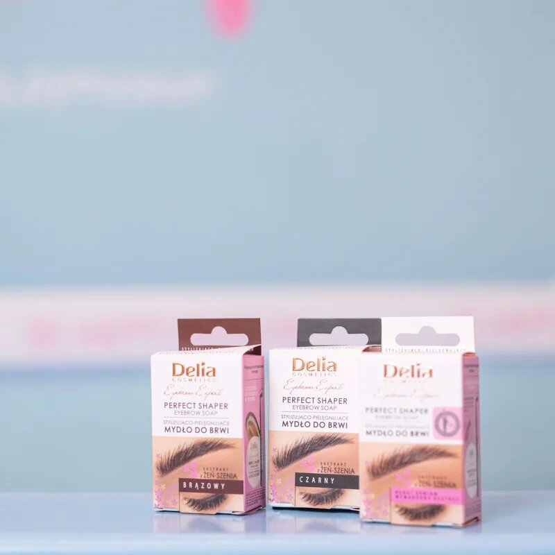 Delia Cosmetics Eyebrow Expert vosek za fiksacijo obrvi odtenek Black 10 ml