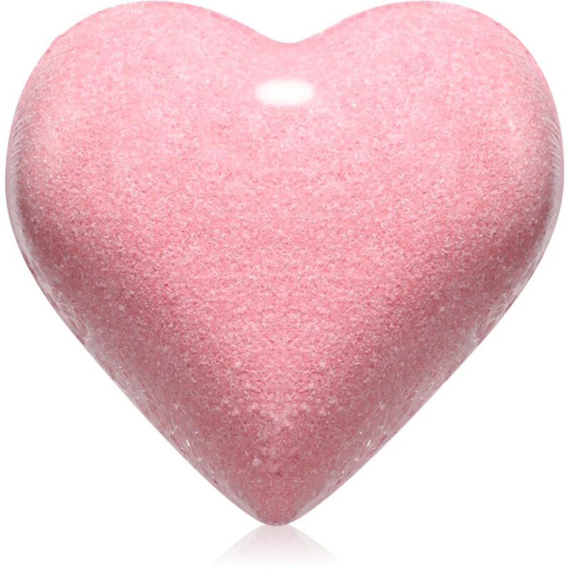 Delia Cosmetics Fizzing Bath Heart Wild Strawberry kroglica za kopel z jagodnim okusom 100 g
