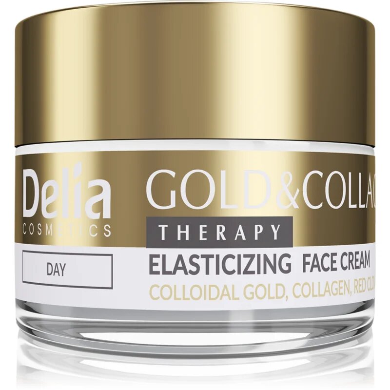 Delia Cosmetics Gold & Collagen Therapy dnevna krema povečuje elastičnost kože 50 ml