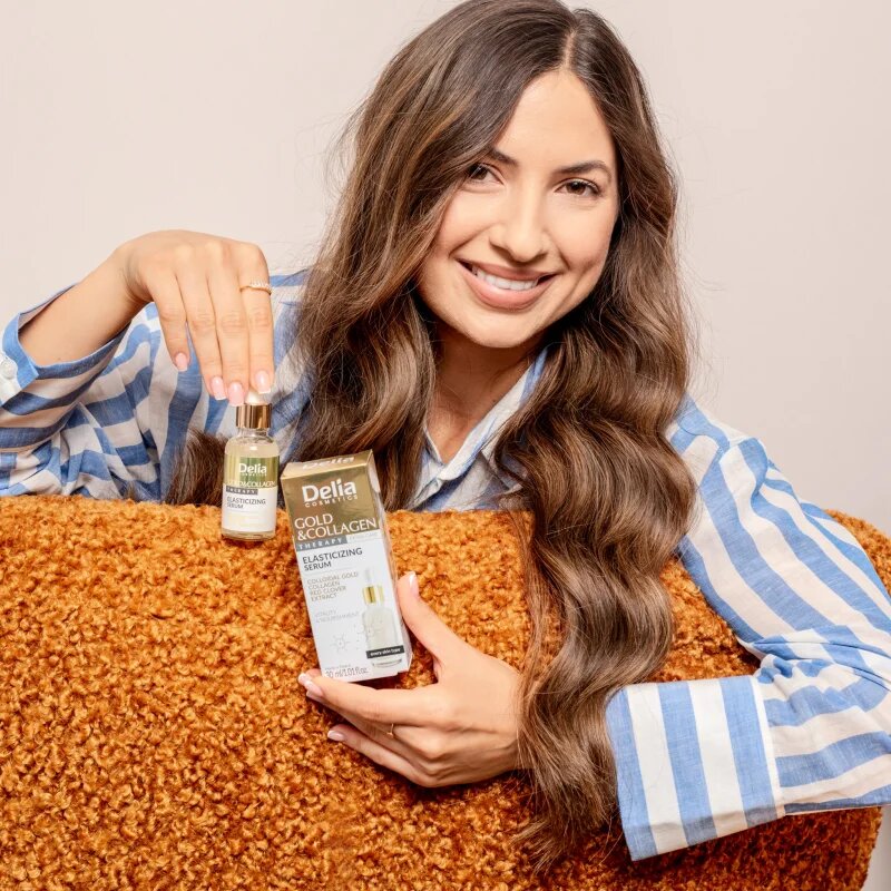 Delia Cosmetics Gold & Collagen Therapy serum povečuje elastičnost kože 30 ml