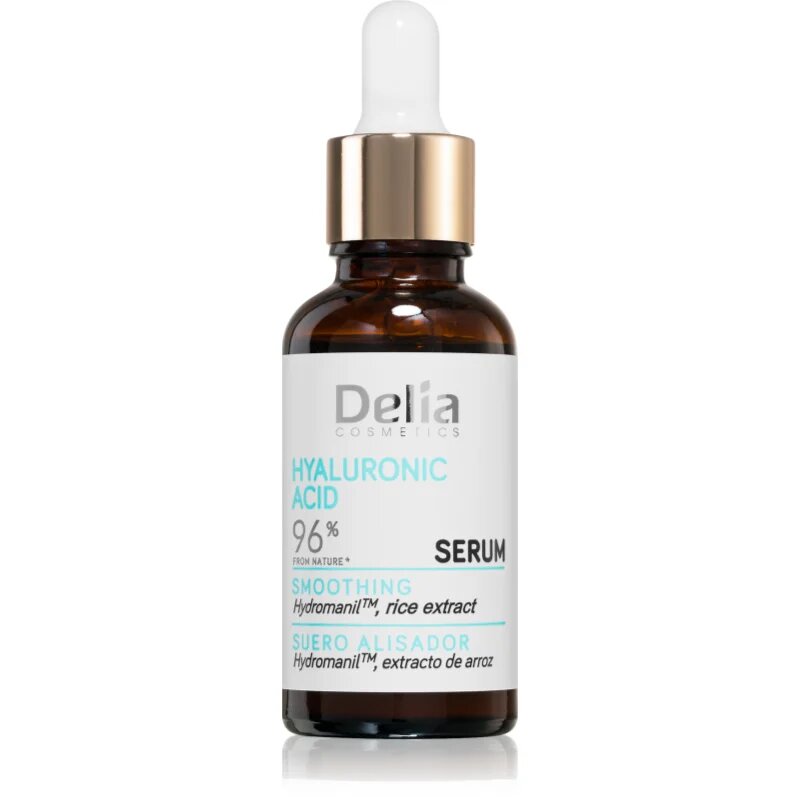 Delia Cosmetics Hyaluronic Acid serum za glajenje za obraz 30 ml
