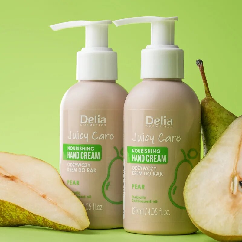 Delia Cosmetics Juicy Care Pear hranilna krema za roke 120 ml