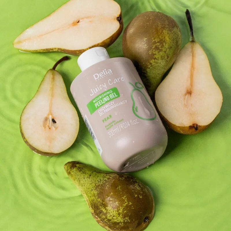 Delia Cosmetics Juicy Care Pear hranilni piling za telo 300 ml